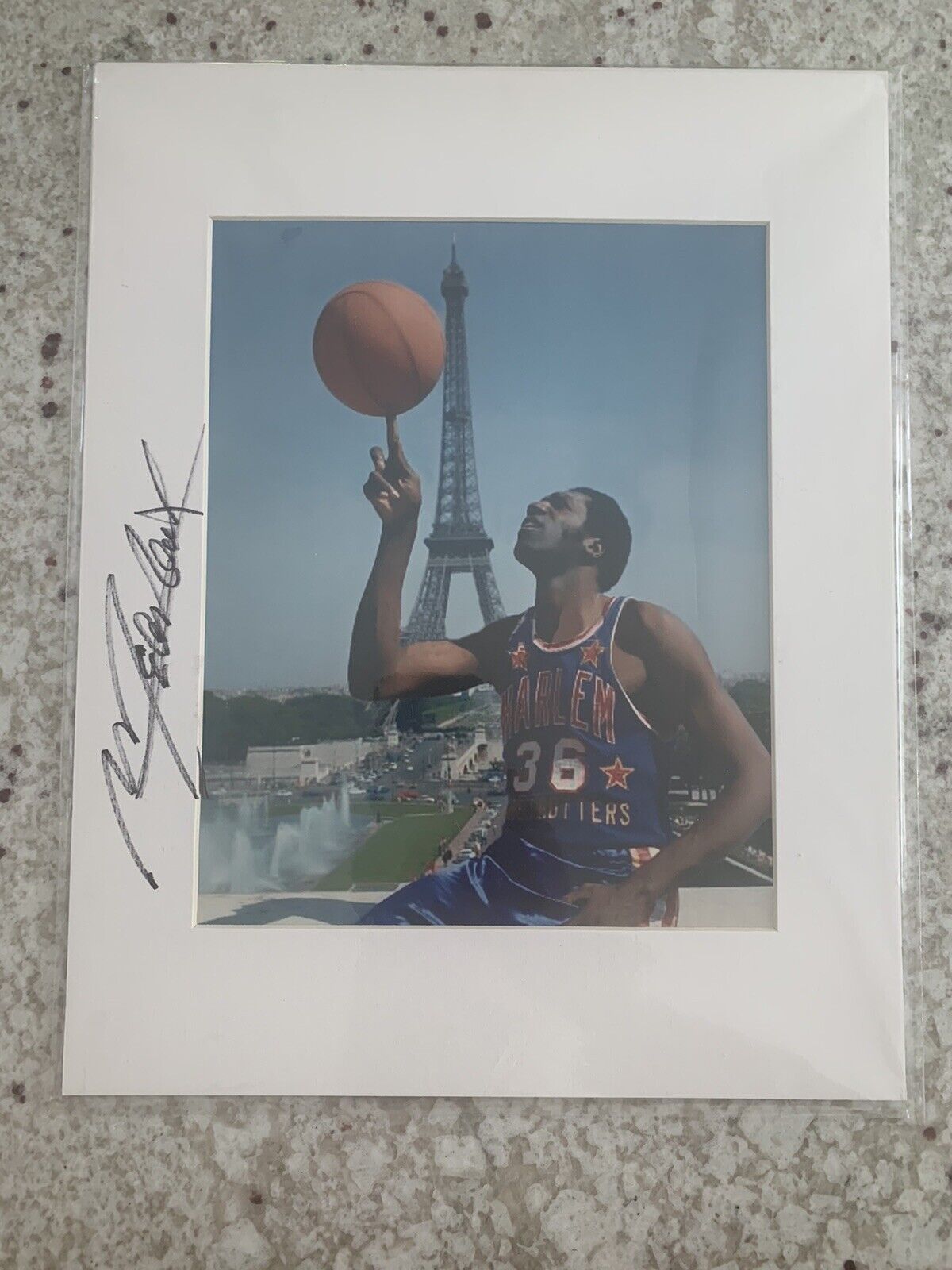 Meadowlark Lemon Harlem Globetrotters Signed Matted 8x10 Photo Poster painting 11x14 Matte