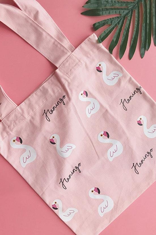 Refreshing Flamingo Printed Shoulder Bag-elleschic