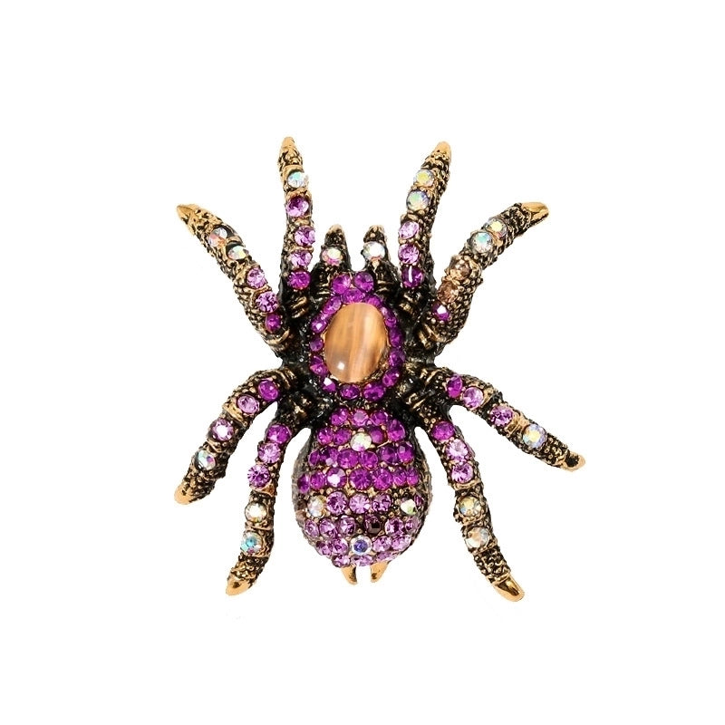Retro Pin Insect Alloy Plating Inlay Rhinestones Unisex Brooches