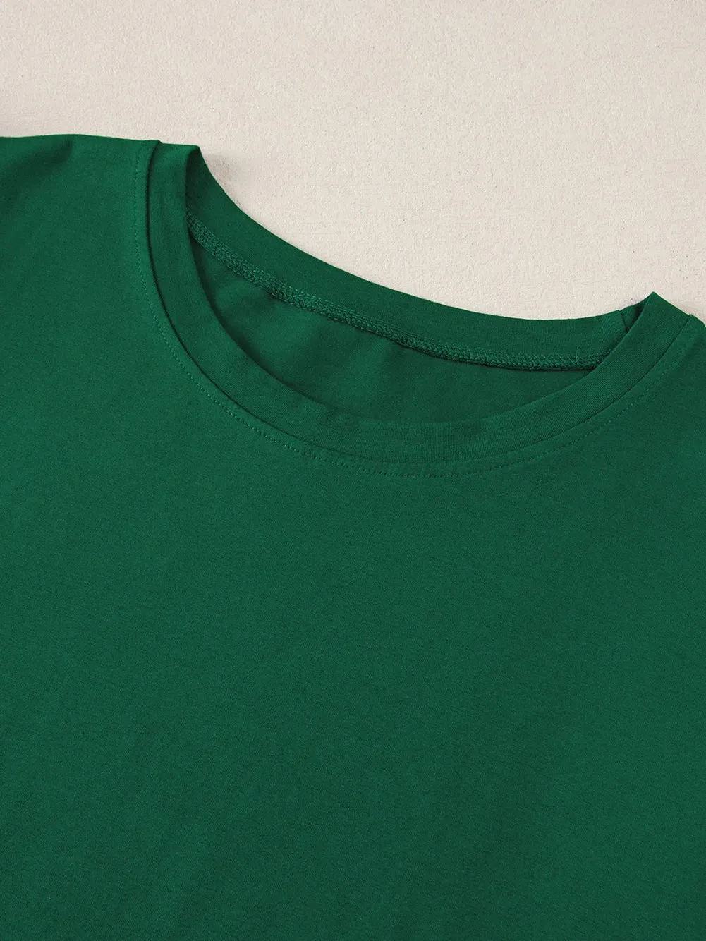 Green Eyelet Flutter Sleeve Plus Size Top