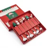 Ensemble De Vaisselle De No&euml;l En Acier Inoxydable