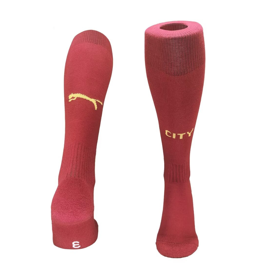 Manchester City 24-25 Third Socks - Red