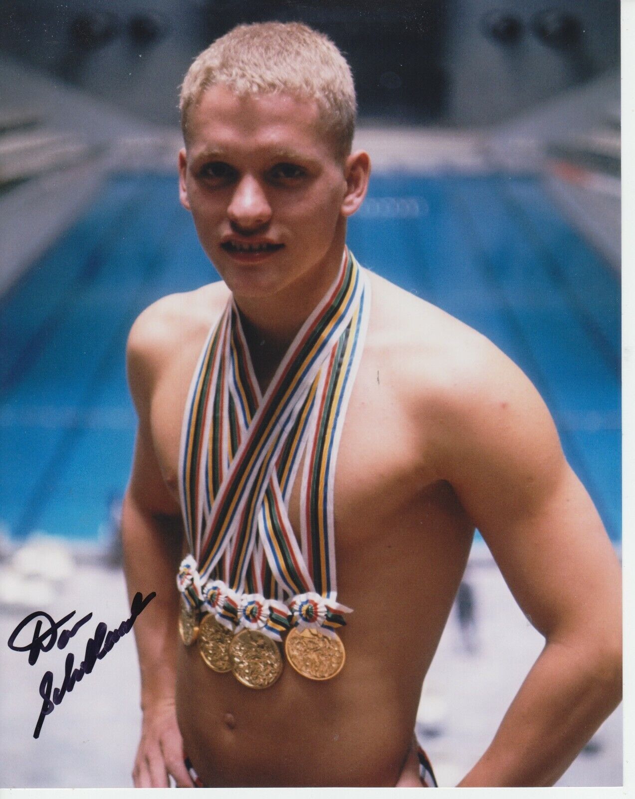 Don Schollander 8x10 Signed Photo Poster painting w/ COA Olympic Swimming #1