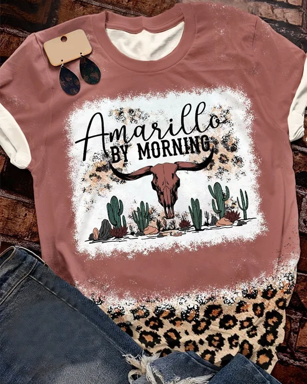 Amarillo By Morning Print Short Sleeve T-shirt