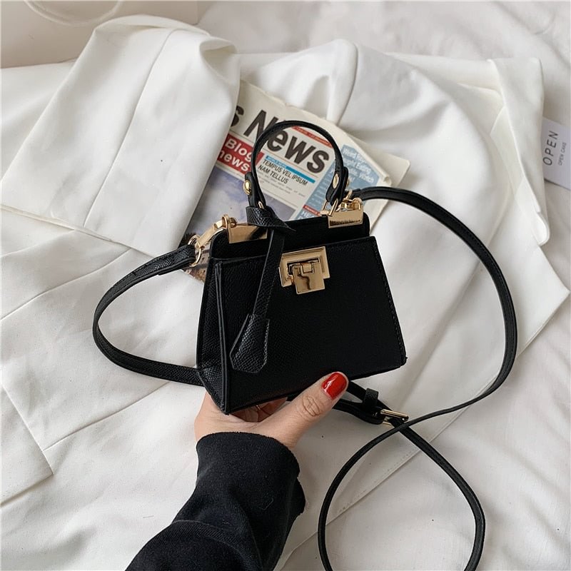 էѧӧܧ Luxury lock small square bag shoulder bag PU Leather for Women 2021 Summer Handbag Brand Luxury Crossbody Purses