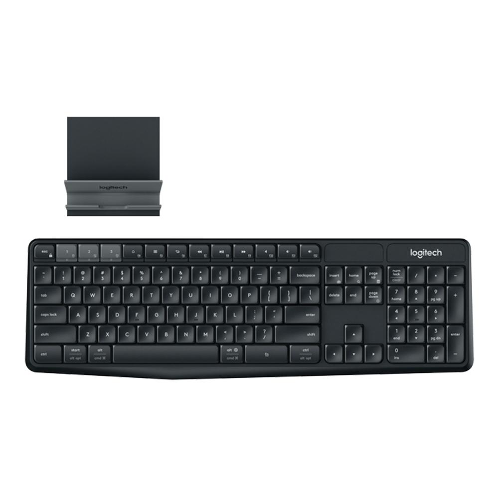 

Logitech K375S 104 Keys Bluetooth 2.4GHz USB Wireless Keyboard w/ Stand, 501 Original