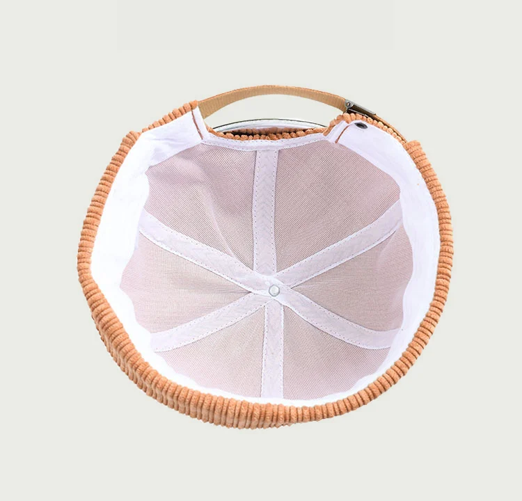 Embroidered Vintage Corduroy Cap