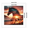 Silhouette - Horse-11CT Stamped Cross Stitch 40*40cm/15.75*15.75in