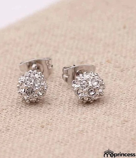 Gold Jewelry Crystal Earrings