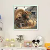 Sunflower Bike-11CT Stamped Cross Stitch 45*45cm/17.72*17.72in tapestrymarket
