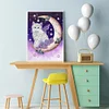 Moon Cat-Crystal Rhinestone Diamond Painting