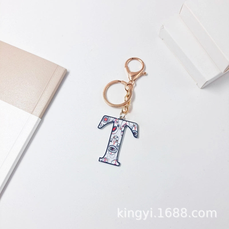 Elegant Streetwear Letter Pu Leather Alloy Women’s Bag Pendant Keychain