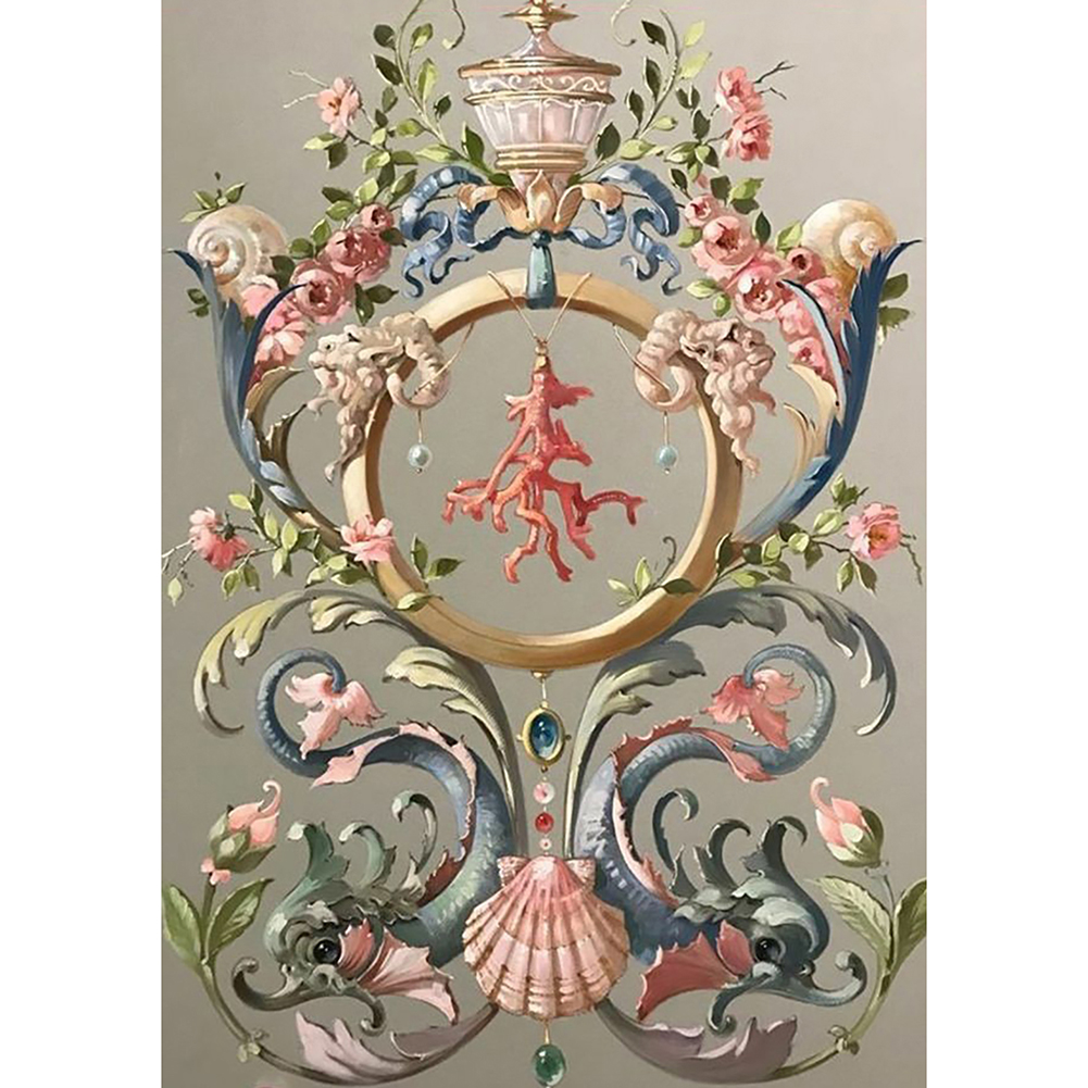 

30*40CM - Round Drill Diamond Painting - Flower, 501 Original