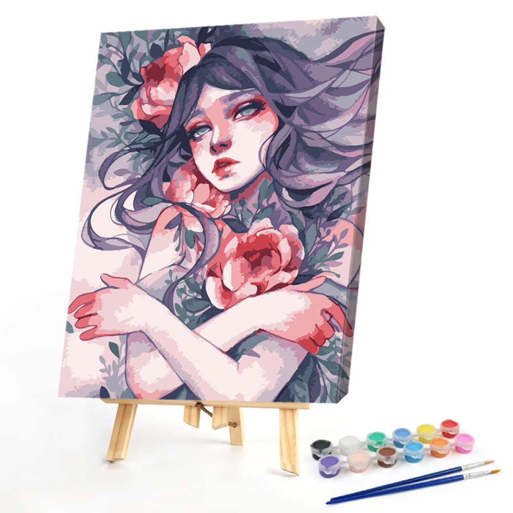 

40*50CM - Paint By Numbers - Girl, 501 Original