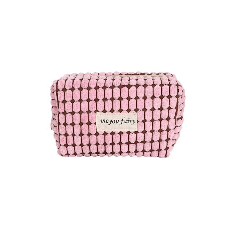 1 Piece Solid Color Class Learning Polyester Minimalist Pencil Case