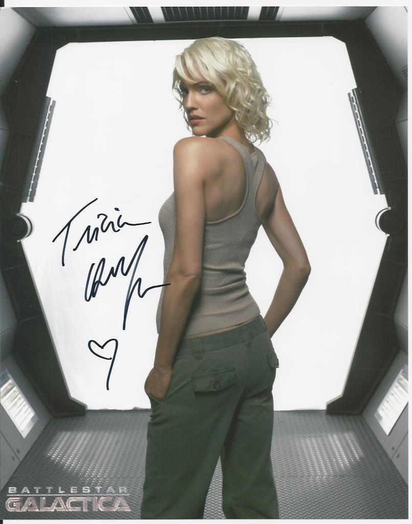 Tricia Helfer - Battlestar Galactica signed Photo Poster painting