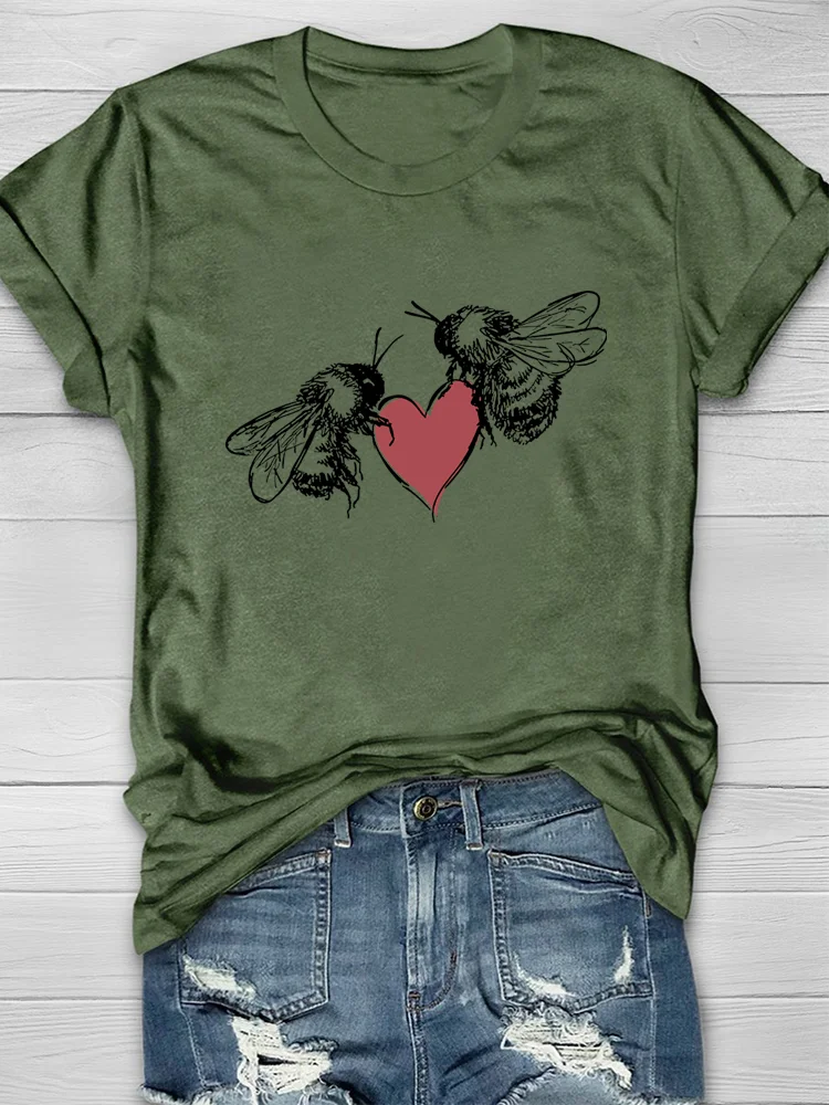Eagerlys LOVE BEES T-shirt Eagerlys