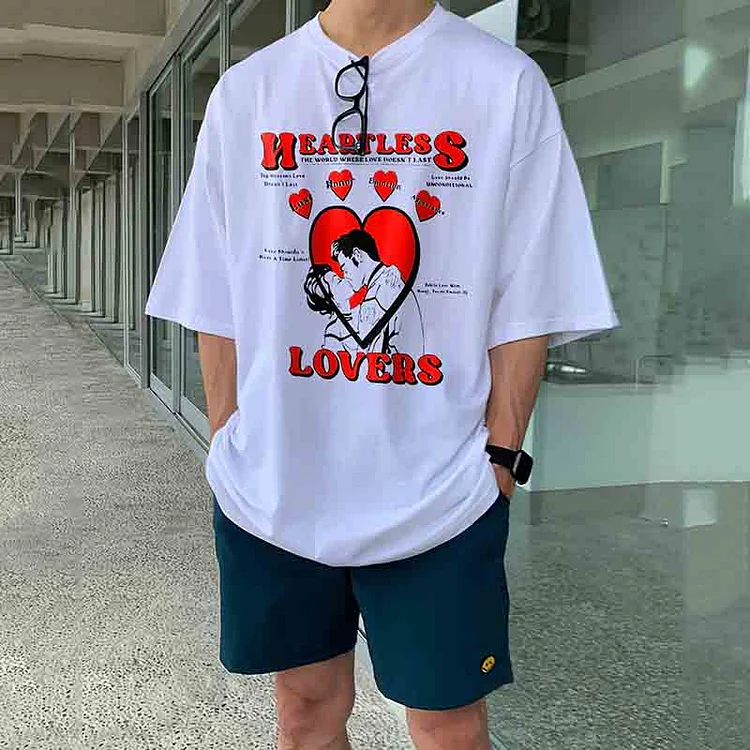 Men'S Heartless Lover Print T-Shirt
