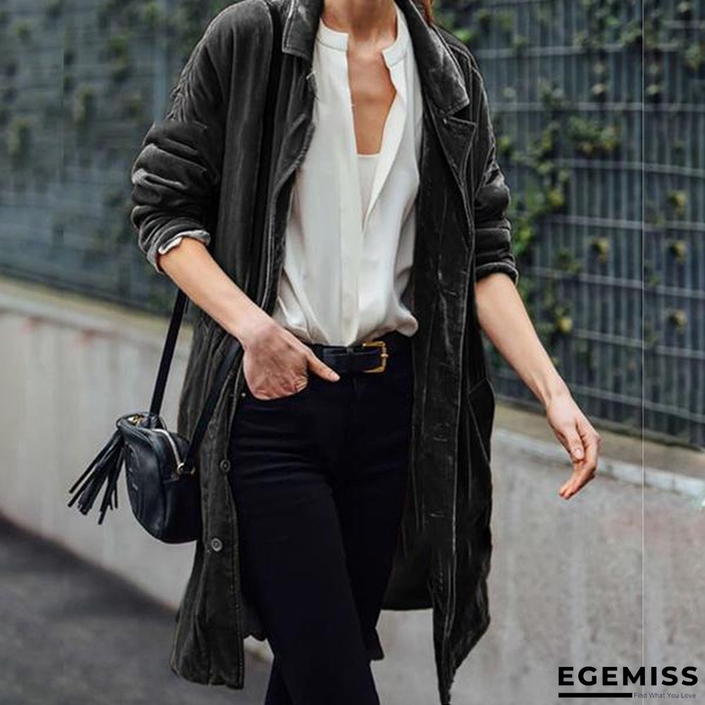 Fashion Solid Color Loose Coats | EGEMISS