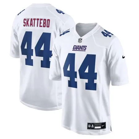 Men's New York Giants #44 Cam Skattebo  Tundra White Fashion Game Jersey