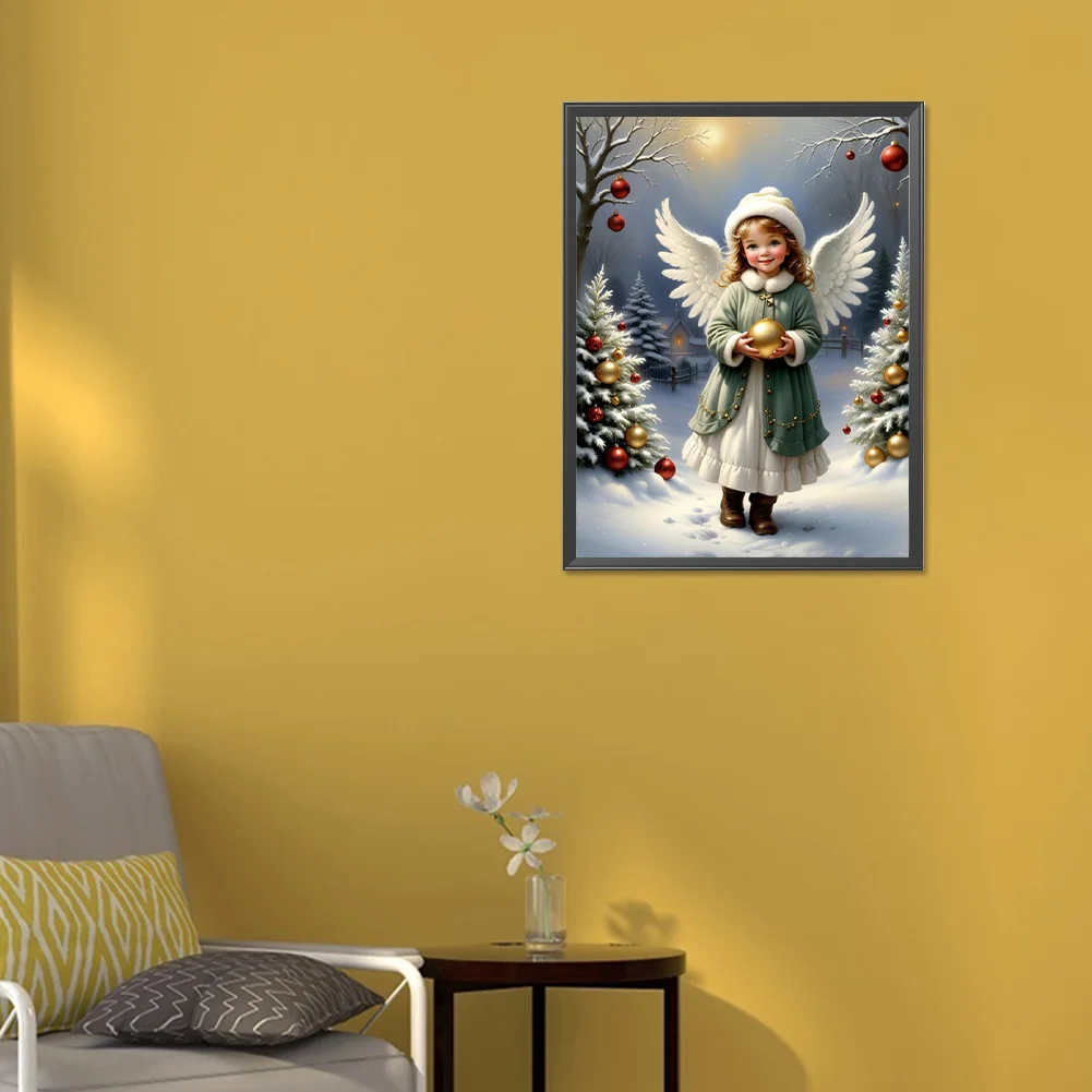 Full Round Diamond Painting 30*40cm - Little Angel Girl