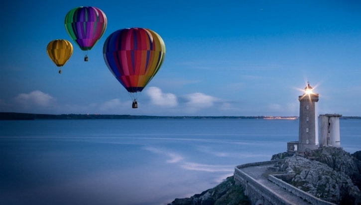 

Hot Air Balloon Over Niagara Falls – Paint By Numbers - 40*50CM, 501 Original