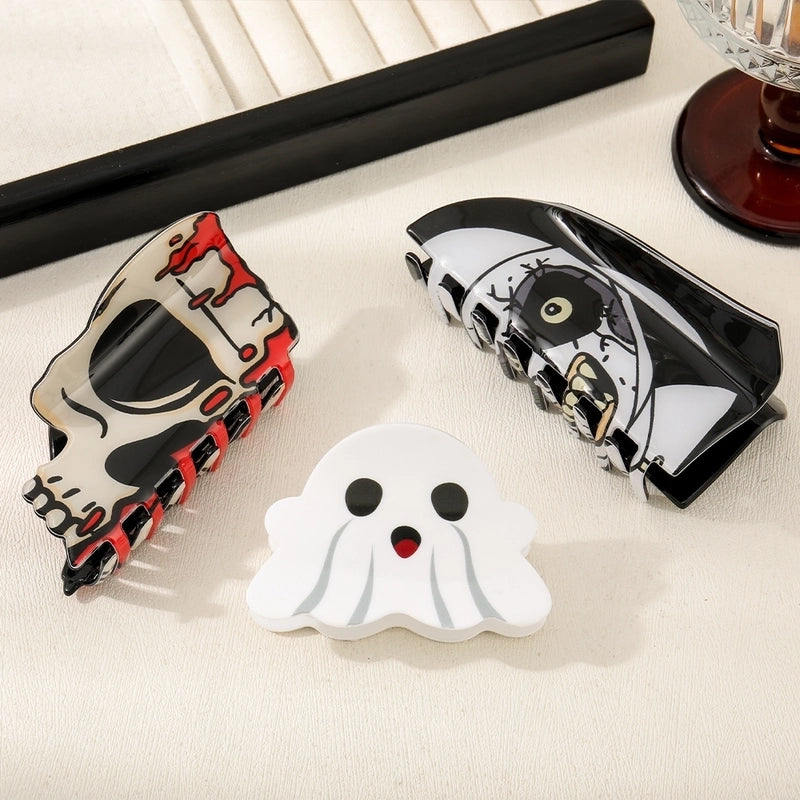 Halloween Funny Women’s Color Block Arylic Hair Claws