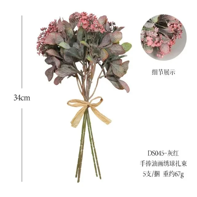Athvotar Artificial Flowers Hand Bouquet Fake Plants Full Star Lavender Wedding Home Party Office Garden Indoor Outdoor Decoration