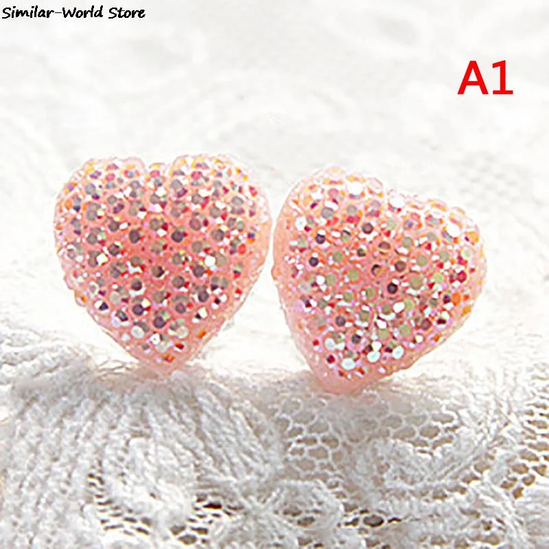 1Pair Heart/Bow/Butterfly Ear Clip Style Earring Soft Invisible Ear Hanging Ear Clip No Piercing Earring For Children Kid