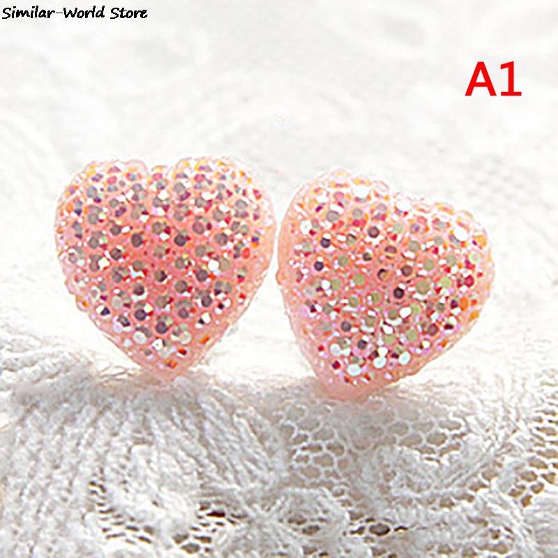 1Pair Heart/Bow/Butterfly  Ear Clip Style Earring Soft  Invisible Ear Hanging Ear Clip No Piercing Earring For Children Kid