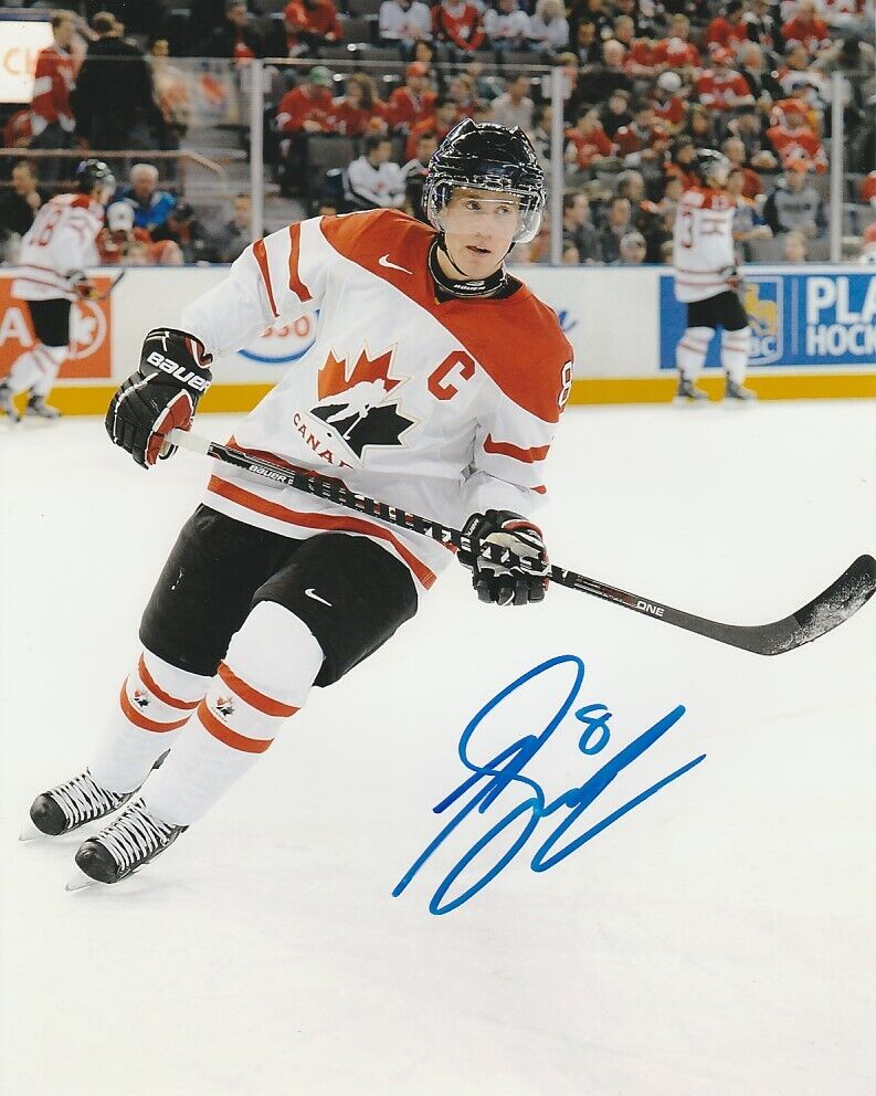 JADEN SCHWARTZ SIGNED TEAM CANADA CAPTAIN 8x10 Photo Poster painting! SEATTLE KRAKEN Autograph