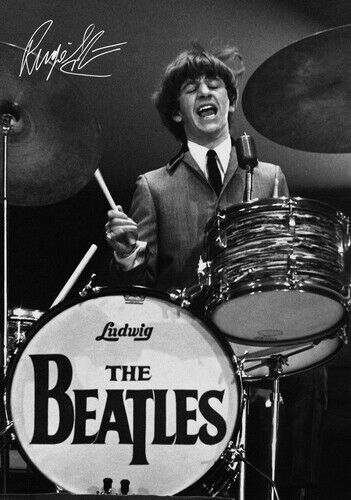 BEATLES POSTER - RINGO STARR - Photo Poster painting POSTER INSERT PERFECT FOR FRAMING