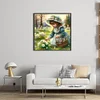 Cute Girl-11CT Stamped Cross Stitch 40*40cm/15.75*15.75in tapestrymarket