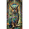 (40*70cm)Owl - Full Round Drill Diamond Painting