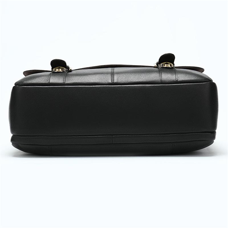 Men's Genuine Leather Handbag Large Capacity Waterproof Crossbody Bag