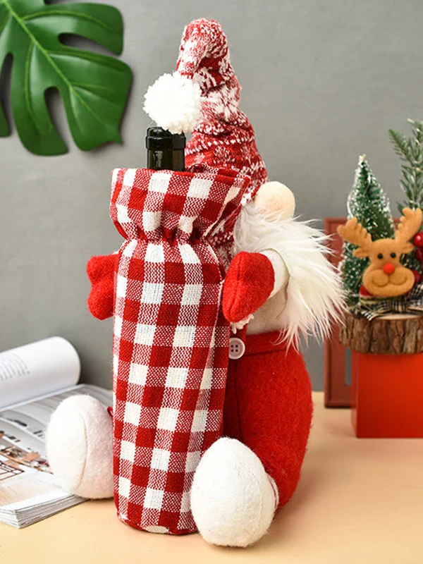 Christmas Decoration Wine Bags Doll
