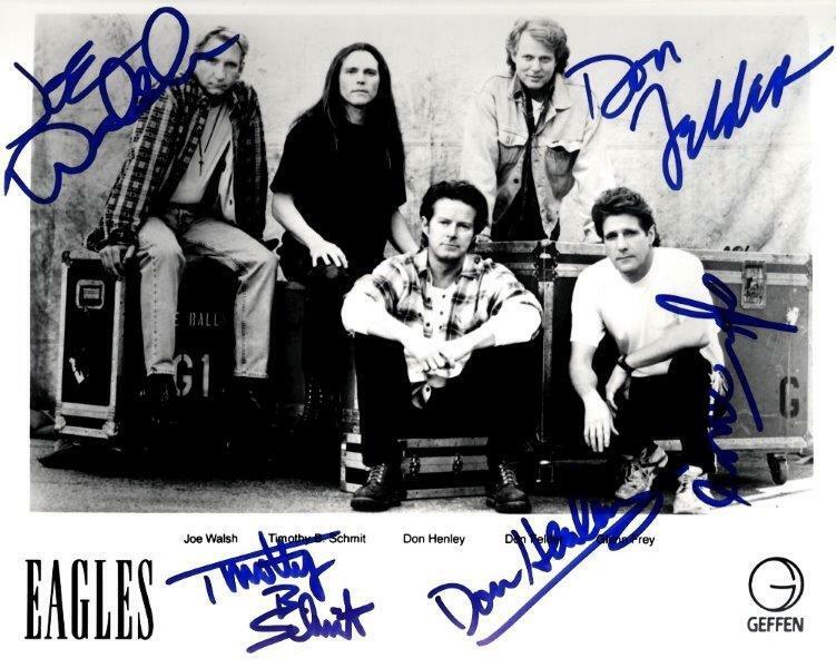 REPRINT - EAGLES Don Henley - Glenn Frey Signed 8 x 10 Glossy Photo Poster painting Poster RP