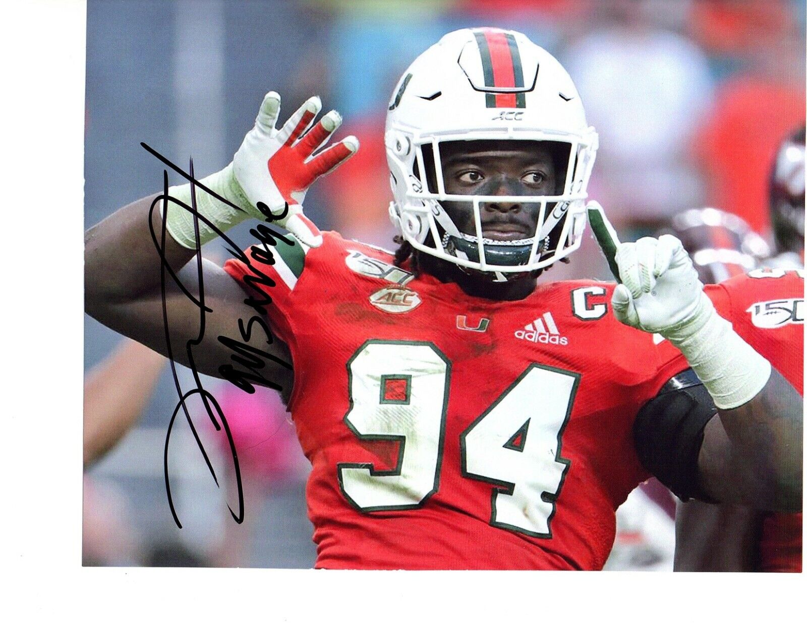 Trevon Hill Miami Hurricanes signed autographed 8x10 football Photo Poster painting THE U d