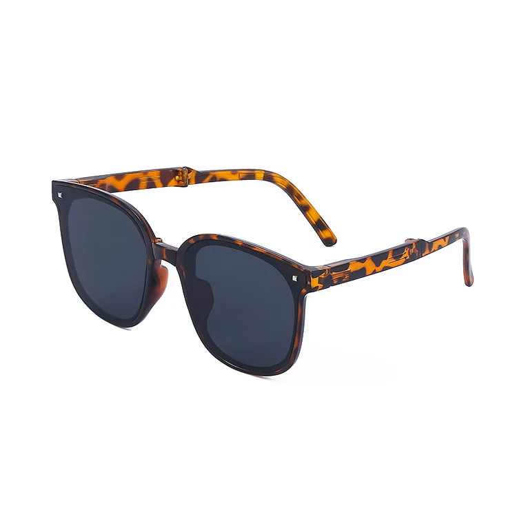 Folding Sunglasses Women's UV-Proof Polarized Sunglasses Women's Fashionable Portable Sunglasses