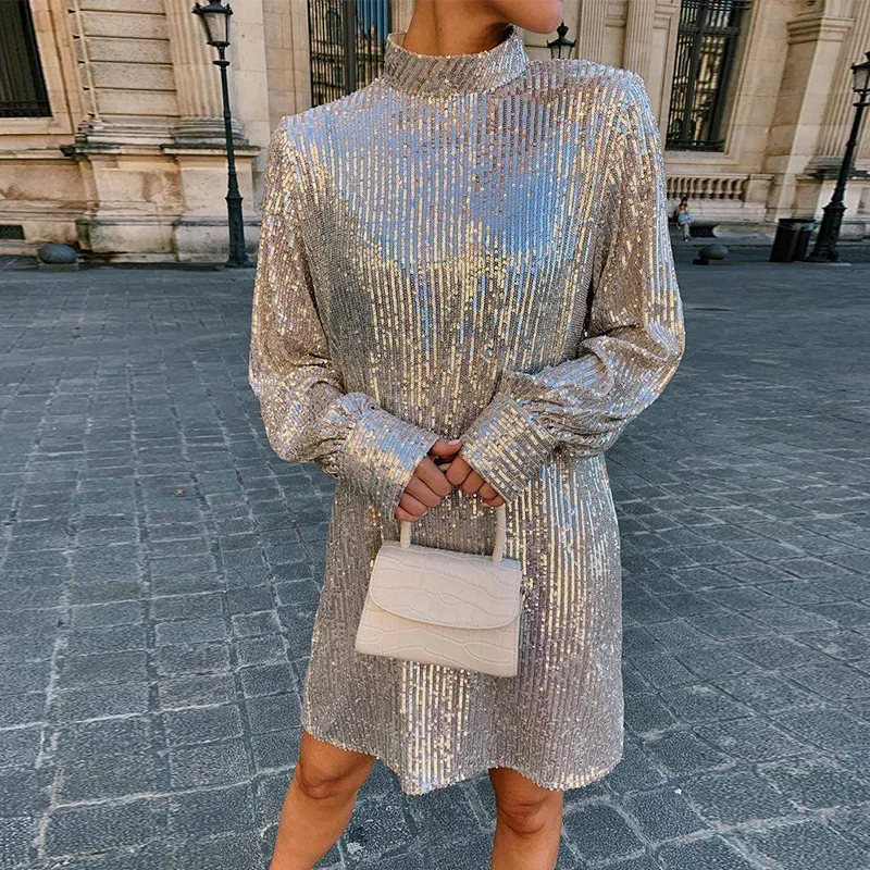 Uveng Uveng Evening Dress Gold Slimming Tie With Long Sleeves Of The Bare Back Dress