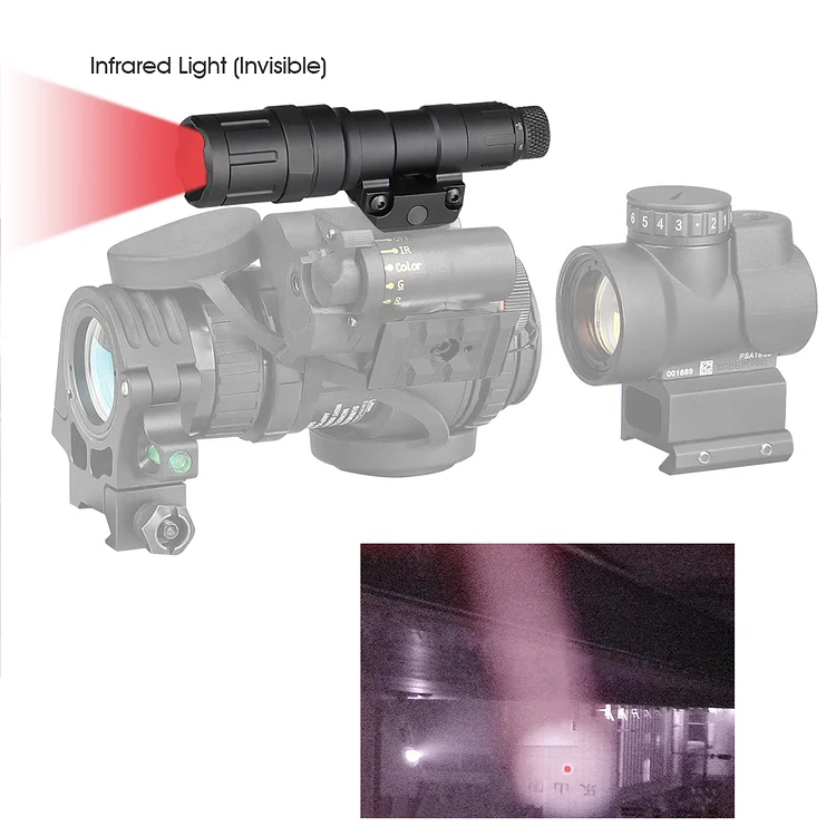 PVS-18 Night Vision And 850nm Infrared Illuminator invisible to the human eye