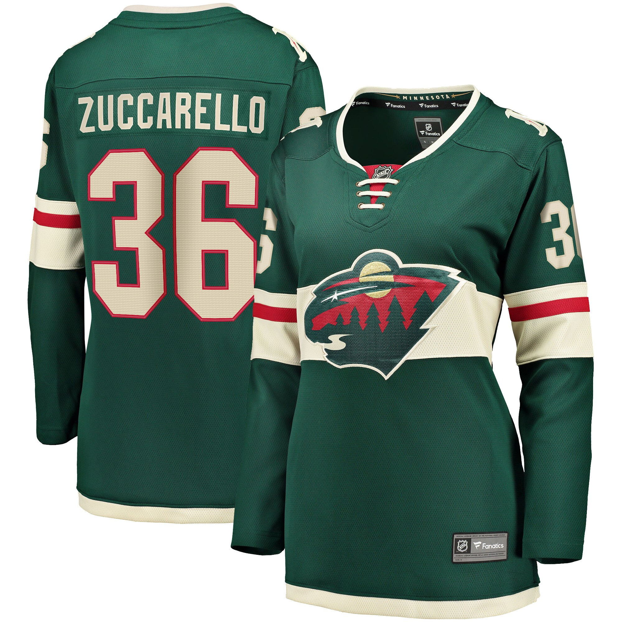 Mats Zuccarello Minnesota Wild Fanatics Women&rsquo;s Breakaway   Jersey &ndash; Green mysite