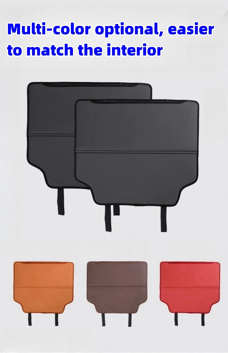 Seat Anti-Kick Pad Ambient Light Colorful Sound-Activated Light Protection Pad