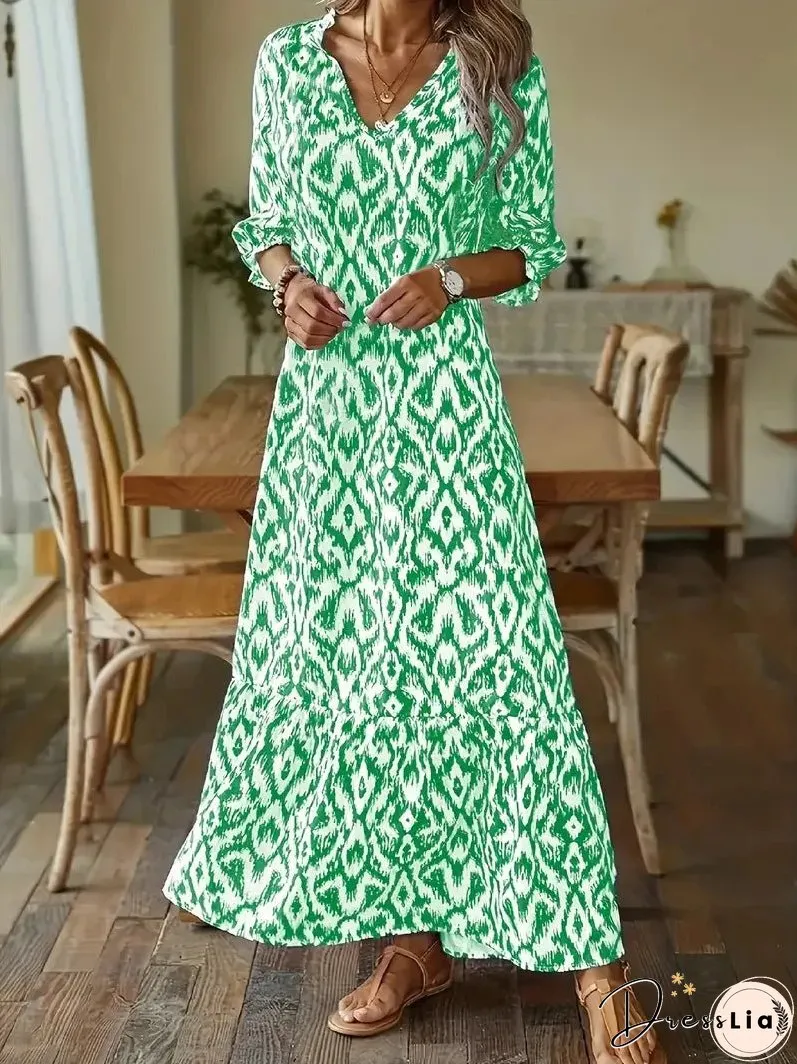 | Maxi dress with print