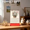 Flowerpot Diamond Art Monthly Flip Tabletop Calendar January 2027 - December 2027 Small Desktop Calendar Planner for Living Room Bedroom Office Desk Gift Giving