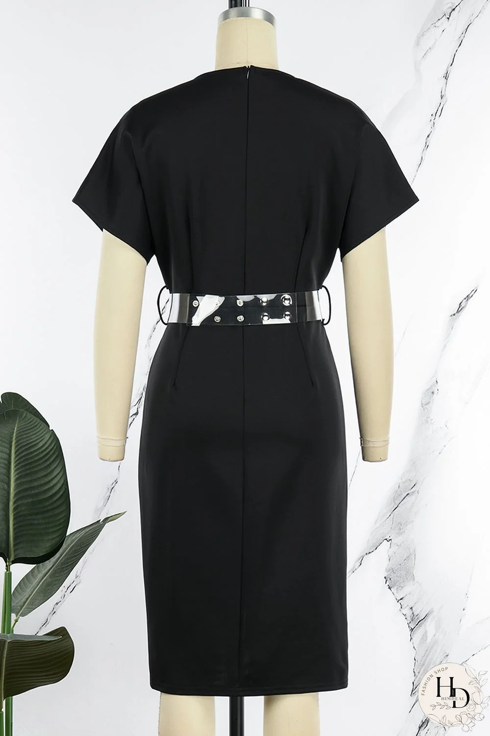 Red Elegant Solid Patchwork Slit V Neck One Step Skirt Dresses