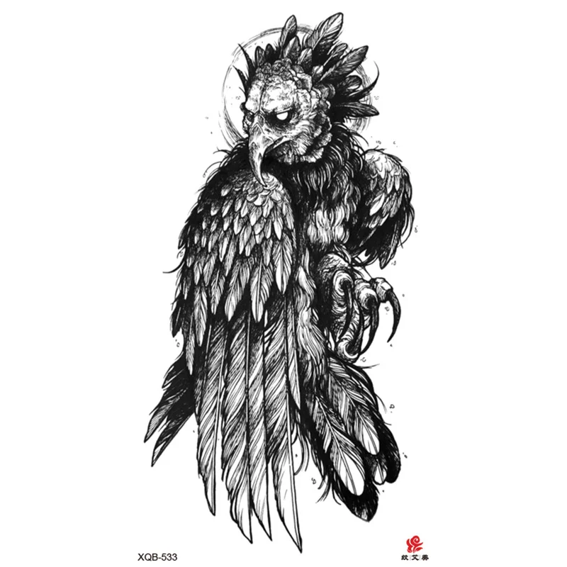 Sdrawing Full Arm Waterproof Tattoo Sticker Totem Animal Skeleton Small Arm Tattoo Sticker