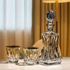 Czech Imported BOHEMIA Crystal Glass Handmade High-end Gold-painted Whiskey Glass Foreign Wine Glass