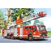 Camion De Pompiers - Rond Diamant Peinture 30*40CM