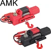 AMK 1/10 Plastic Mini Electric Winch with Control Switch for RC Crawler TRX4 Axle SCX10 RC TF2 Tamiya CC01 Capo JIMNY